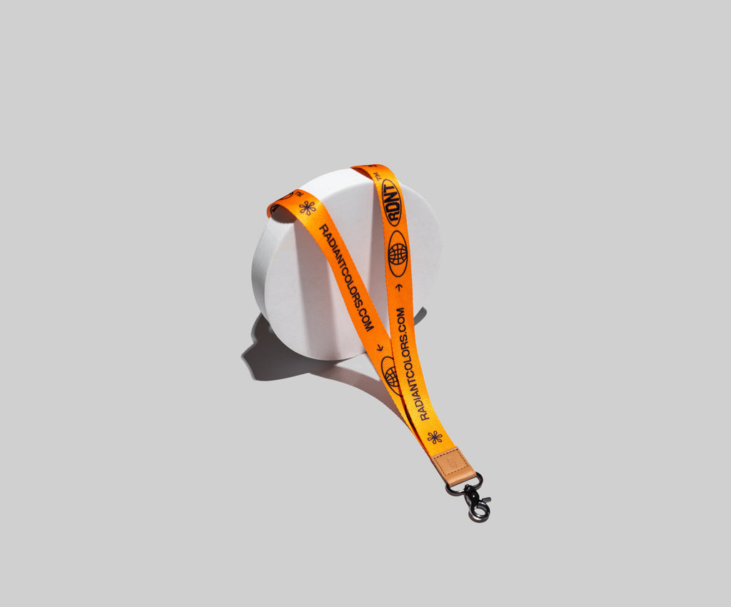 BRIGHT ORANGE LANYARD