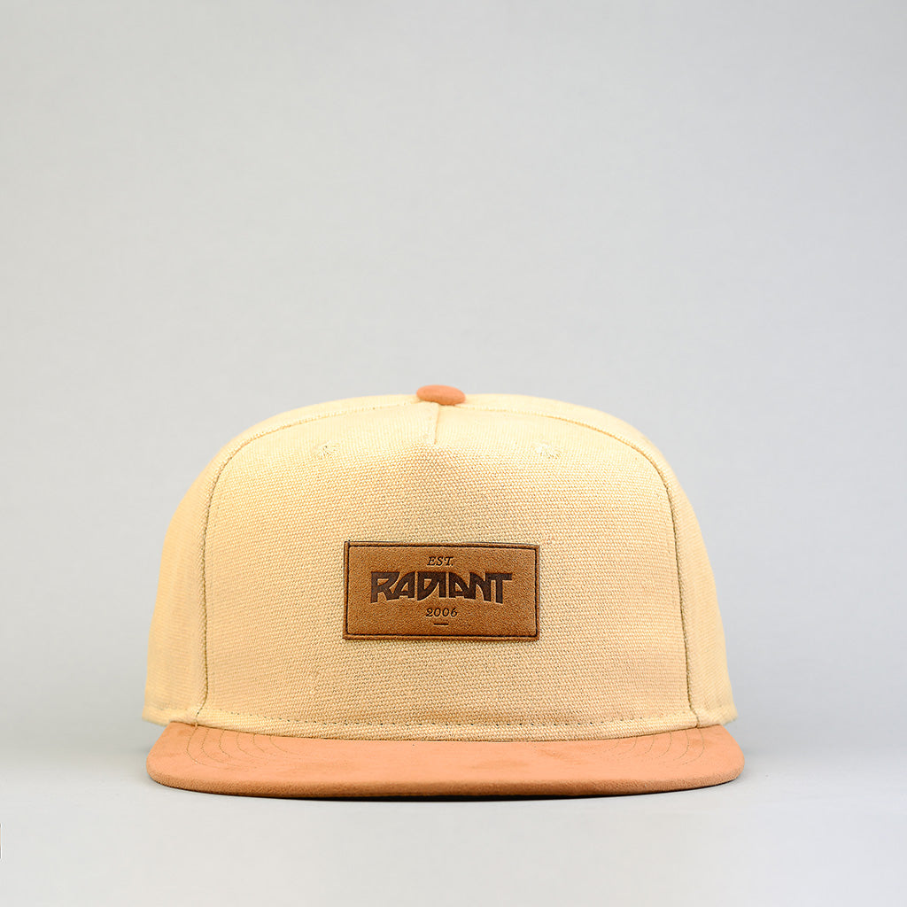 KHAKI SUEDE SNAPBACK