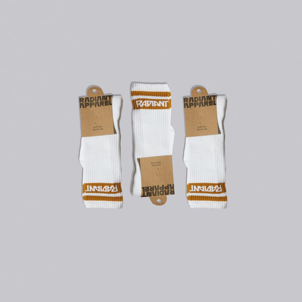 White & Gold Sock